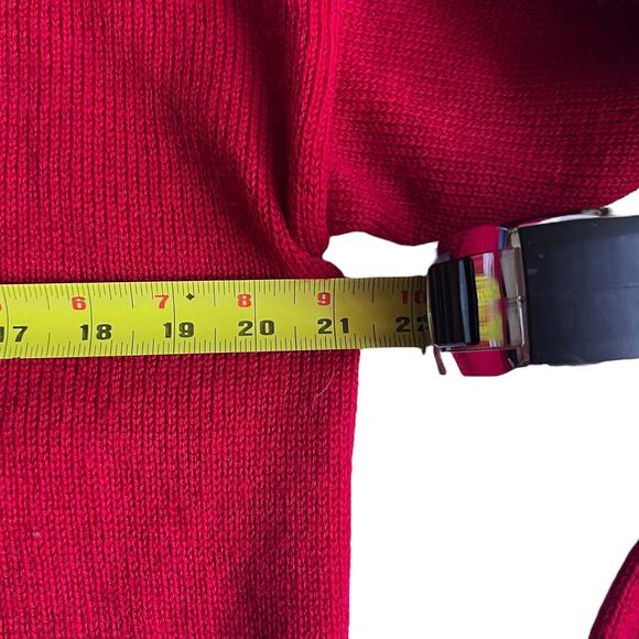 Vintage USA 1000 Miglia Wool Sweater Red Motorsport Vintage Unisex 1990s - Picture 3 of 5